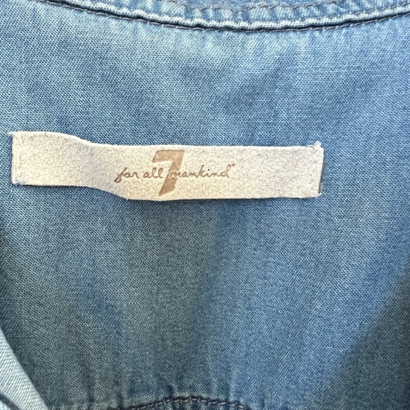 7 For All Mankind - denim button up - size unk - Picture 6 of 7